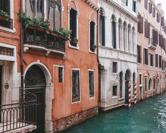 Venice Italy Print, Unframed Wall Art, Travel Photography, Canal Architecture, Unframed Photo or Gallery Canvas Wrap, Large Living Room Art - eireanneilis