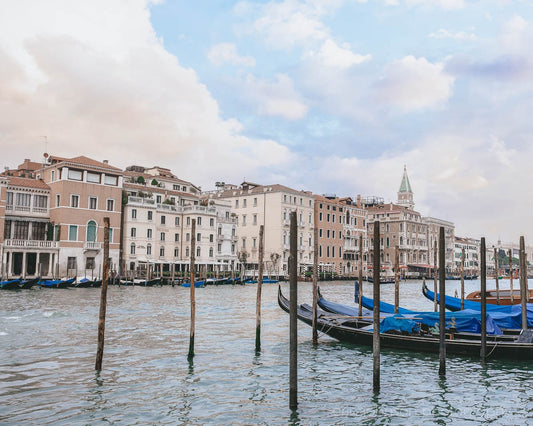 Venice Italy Grand Canal Landscape Photography Print, Travel Photography, Unframed Photo or Canvas Wrap, Large Bedroom Wall Art - eireanneilis