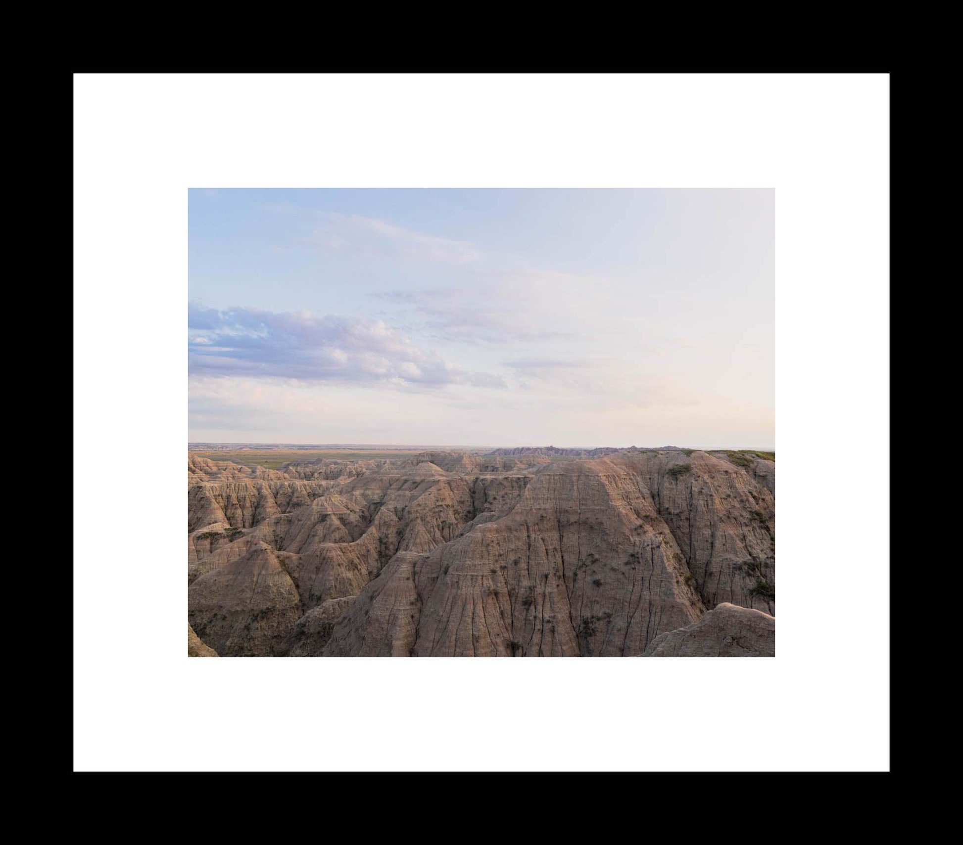 Badlands National Park Photography, Overlook Sunset South Dakota Landscape Print, Midwest Travel Print, Unframed Print or Canvas - eireanneilis
