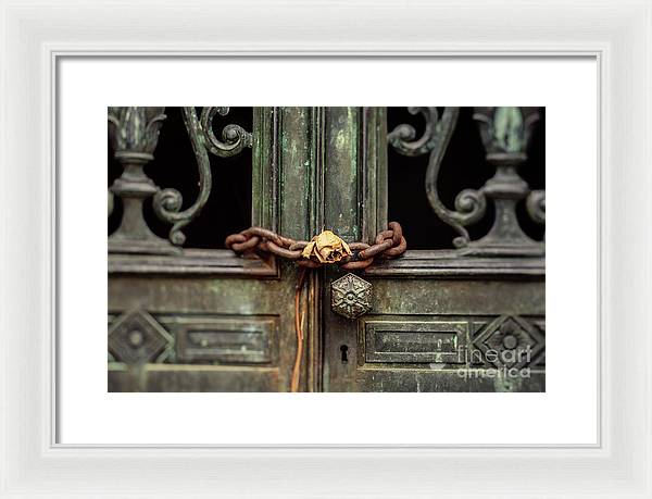 Locked by the rose - Framed Print