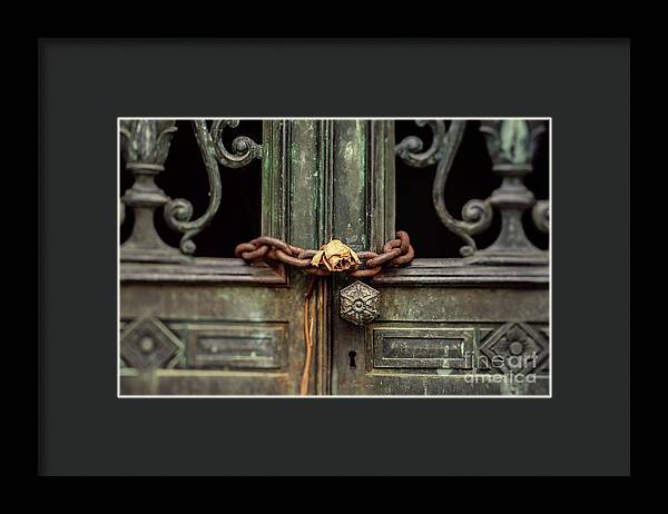 Locked by the rose - Framed Print
