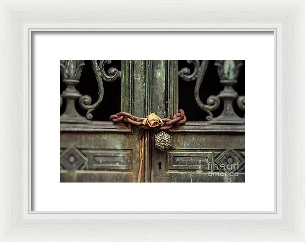 Locked by the rose - Framed Print