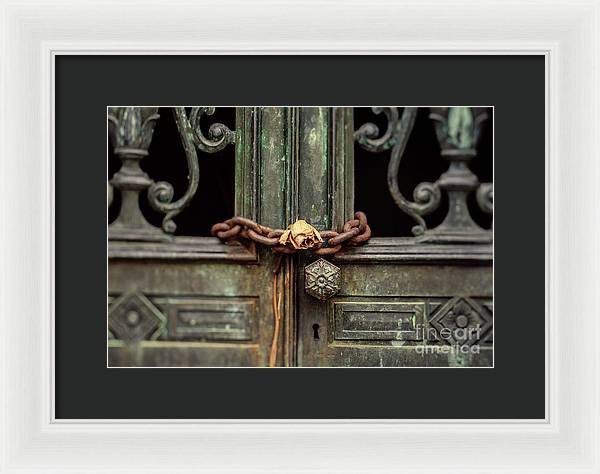 Locked by the rose - Framed Print