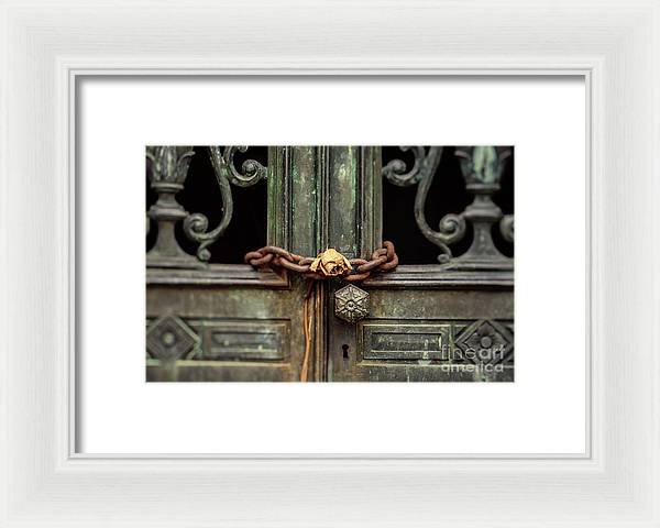 Locked by the rose - Framed Print