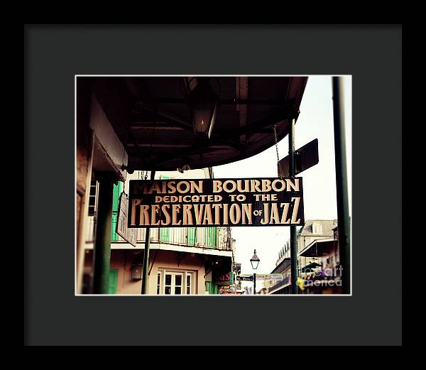 Maison Bourbon - New Orleans Framed Print