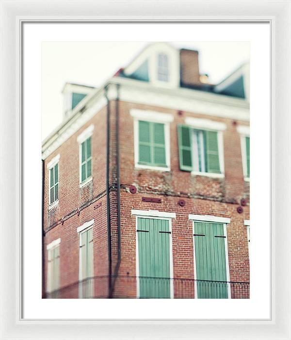Nola Brick - New Orleans Framed Print