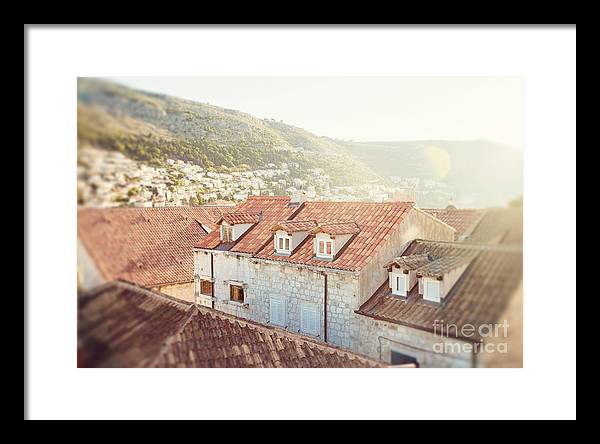 Orange Rooftops - Dubrovnik, Croatia - Framed Print