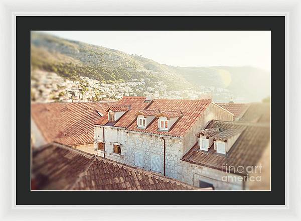 Orange Rooftops - Dubrovnik, Croatia - Framed Print