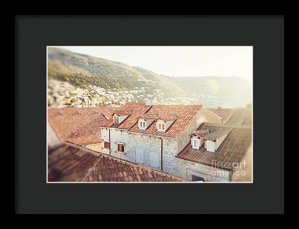 Orange Rooftops - Dubrovnik, Croatia - Framed Print