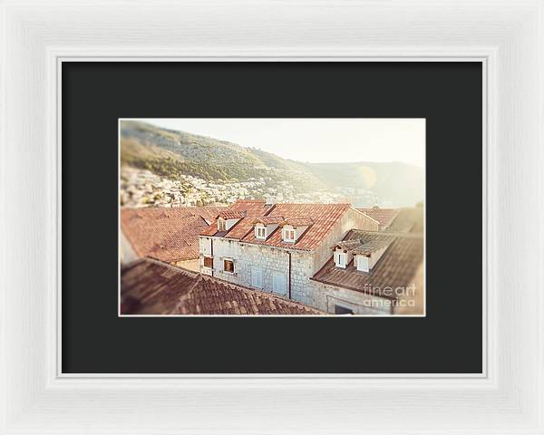 Orange Rooftops - Dubrovnik, Croatia - Framed Print