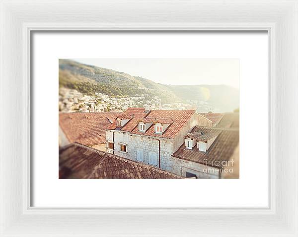 Orange Rooftops - Dubrovnik, Croatia - Framed Print