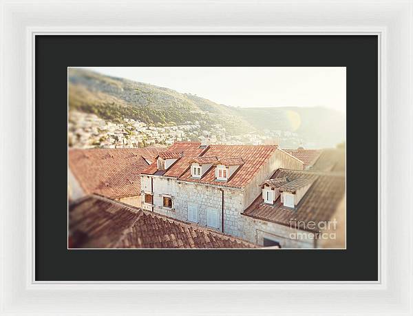 Orange Rooftops - Dubrovnik, Croatia - Framed Print