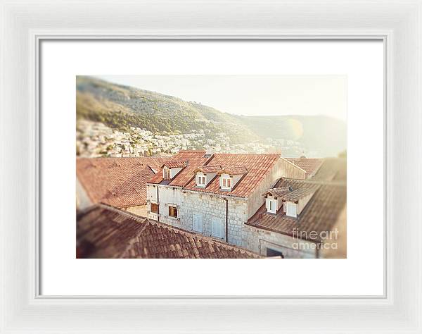Orange Rooftops - Dubrovnik, Croatia - Framed Print