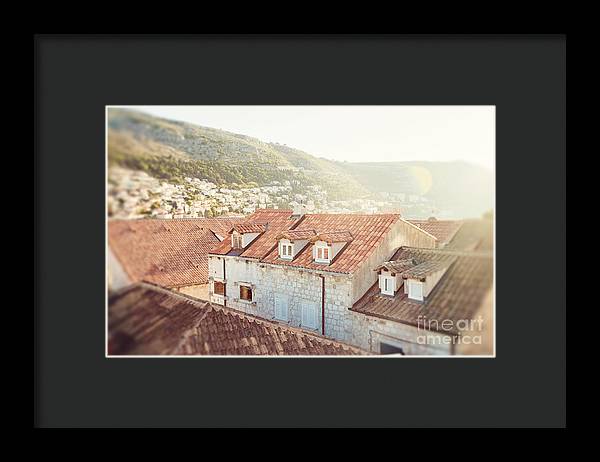 Orange Rooftops - Dubrovnik, Croatia - Framed Print