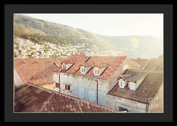 Orange Rooftops - Dubrovnik, Croatia - Framed Print