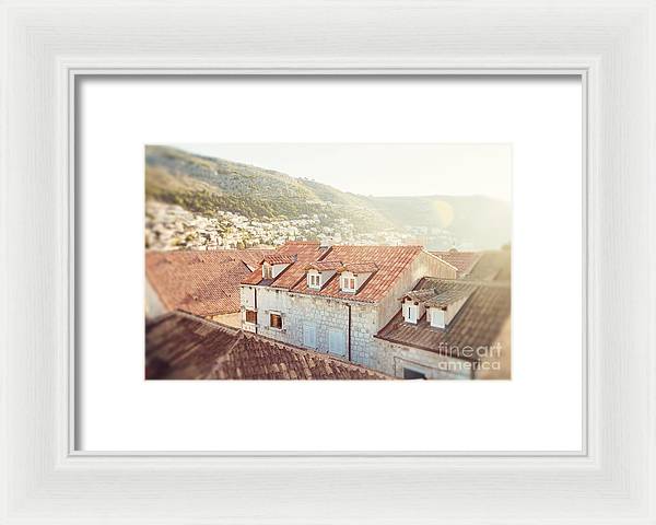 Orange Rooftops - Dubrovnik, Croatia - Framed Print