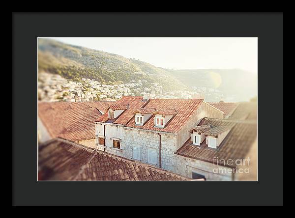 Orange Rooftops - Dubrovnik, Croatia - Framed Print