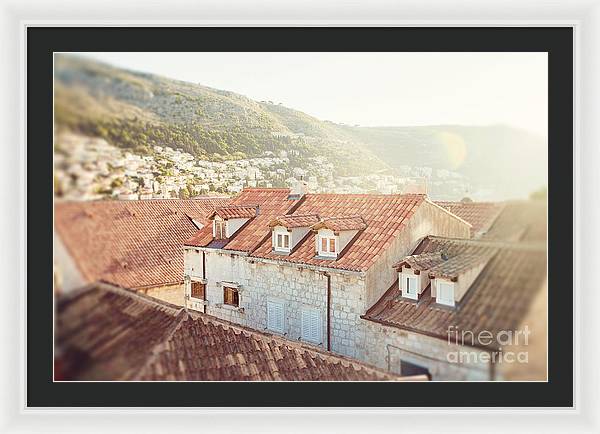 Orange Rooftops - Dubrovnik, Croatia - Framed Print