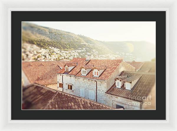 Orange Rooftops - Dubrovnik, Croatia - Framed Print
