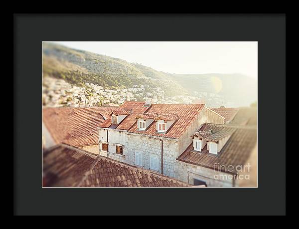 Orange Rooftops - Dubrovnik, Croatia - Framed Print