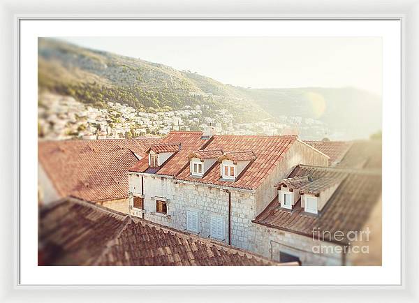 Orange Rooftops - Dubrovnik, Croatia - Framed Print