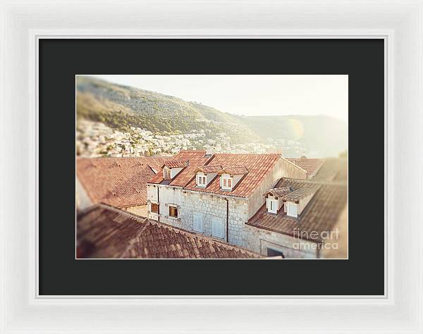 Orange Rooftops - Dubrovnik, Croatia - Framed Print
