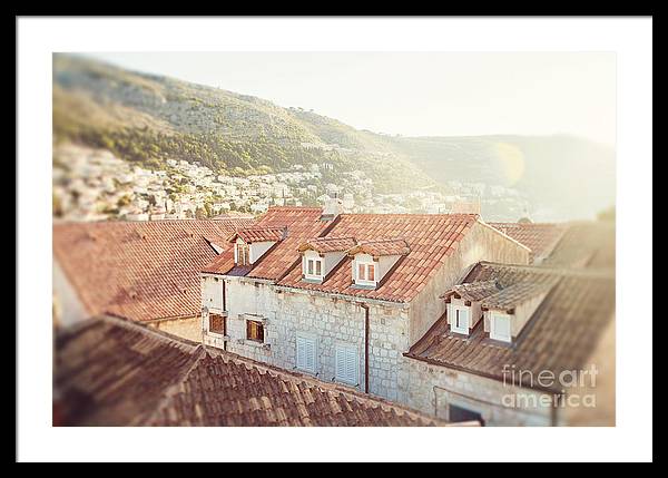 Orange Rooftops - Dubrovnik, Croatia - Framed Print