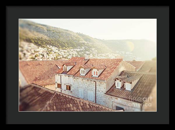 Orange Rooftops - Dubrovnik, Croatia - Framed Print