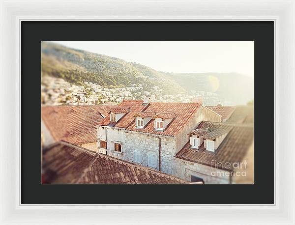 Orange Rooftops - Dubrovnik, Croatia - Framed Print