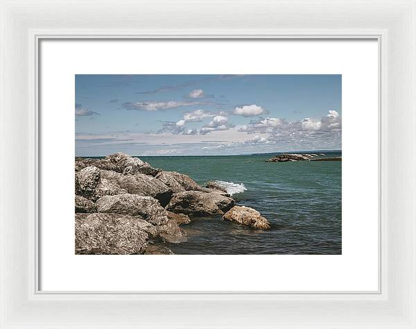 Presque Isle, Erie PA - Framed Print