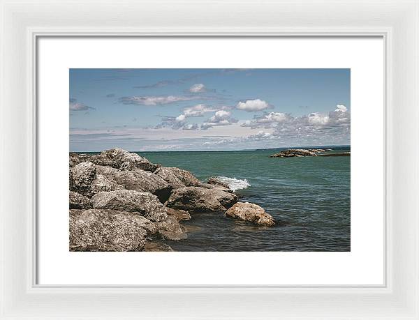 Presque Isle, Erie PA - Framed Print