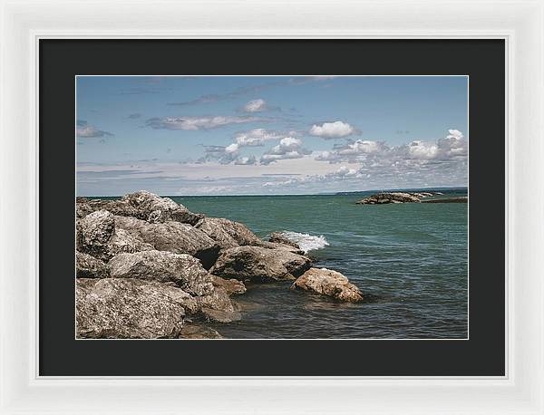 Presque Isle, Erie PA - Framed Print