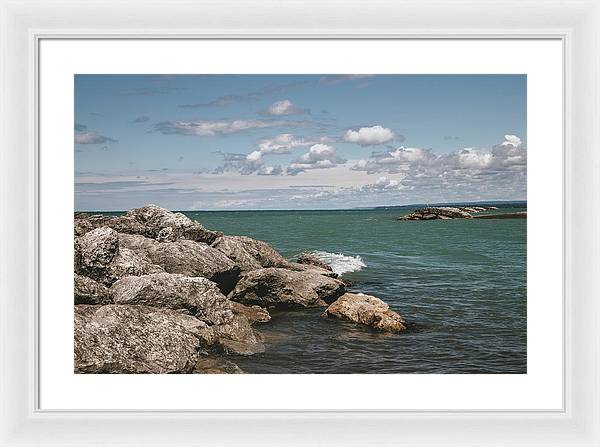 Presque Isle, Erie PA - Framed Print