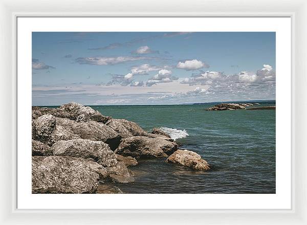 Presque Isle, Erie PA - Framed Print