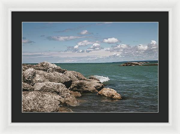 Presque Isle, Erie PA - Framed Print
