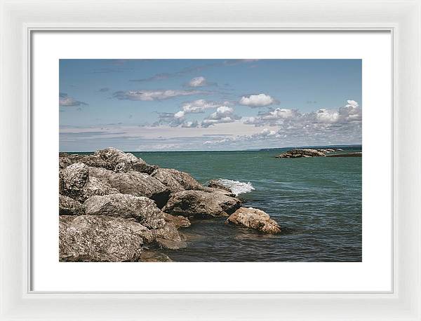 Presque Isle, Erie PA - Framed Print