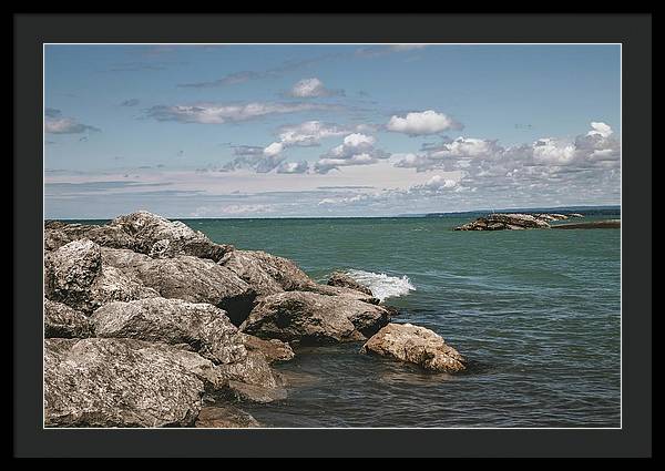 Presque Isle, Erie PA - Framed Print