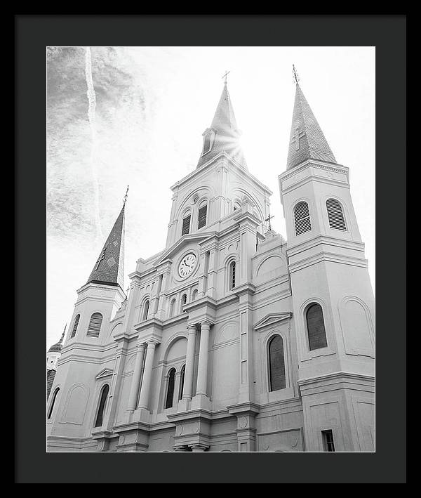 St Louis Cathedral New Orleans - Framed Print