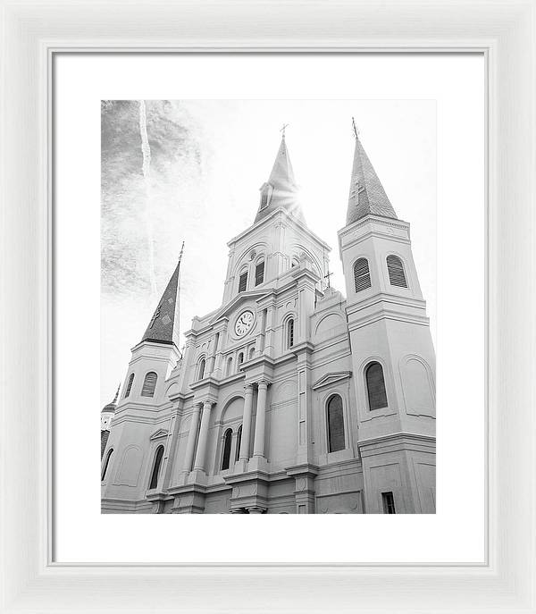 St Louis Cathedral New Orleans - Framed Print