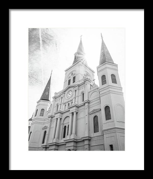 St Louis Cathedral New Orleans - Framed Print