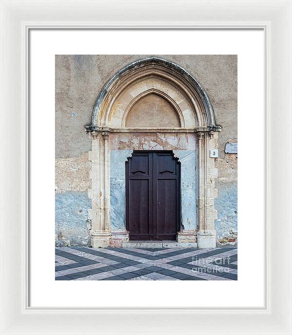 Taormina Door I - Framed Print