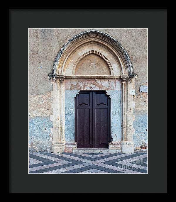 Taormina Door I - Framed Print
