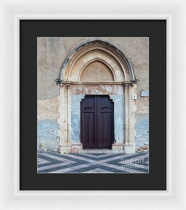 Taormina Door I - Framed Print