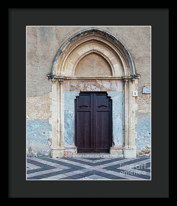 Taormina Door I - Framed Print