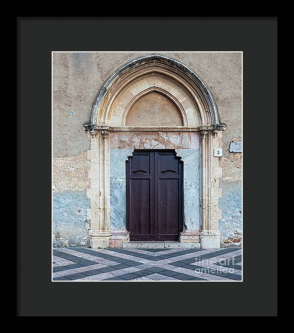 Taormina Door I - Framed Print