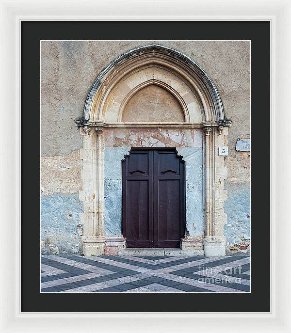 Taormina Door I - Framed Print