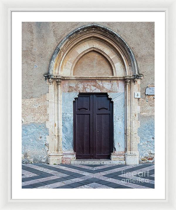 Taormina Door I - Framed Print