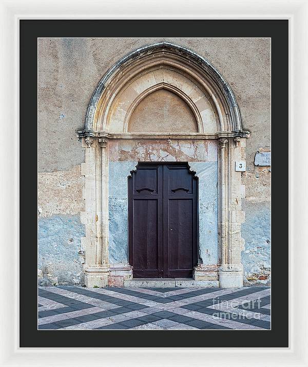 Taormina Door I - Framed Print
