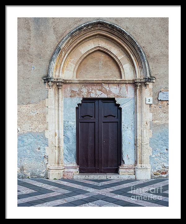 Taormina Door I - Framed Print