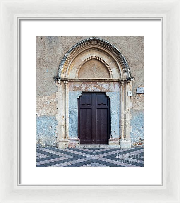 Taormina Door I - Framed Print